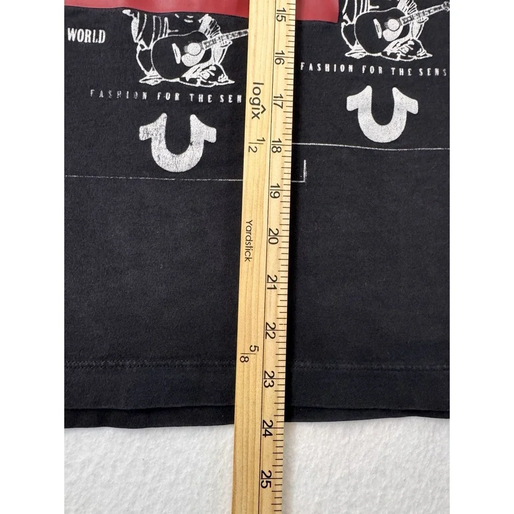 True Religion Mens T Shirt Black XL 